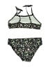Primark Floral Green Black Two Piece Swimsuit Size 4 - 5 - photo 2