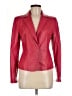 Max Mara 100% Leather Red Pink Blazer Size 6 - photo 1