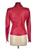 Max Mara 100% Leather Red Pink Blazer Size 6 - photo 2