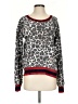 Pam & Gela Animal Print Gray Pullover Sweater Size S - photo 1