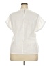 Unbranded 100% Polyester Ivory Short Sleeve Blouse Size XXL - photo 2