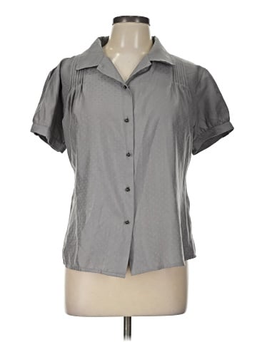 Oleg Cassini Short Sleeve Blouse (view 1)