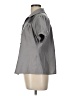 Oleg Cassini Gray Short Sleeve Blouse Size L - photo 5