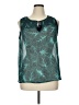 Liz Claiborne 100% Polyester Teal Sleeveless Blouse Size XL Petite - photo 1