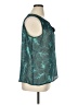 Liz Claiborne 100% Polyester Teal Sleeveless Blouse Size XL Petite - photo 4