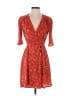 ASOS 100% Polyester Red Cocktail Dress Size 4 - photo 1