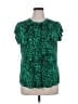 Dana Buchman Green Short Sleeve Blouse Size XL - photo 1