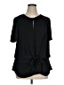 Vince Camuto 100% Polyester Black Short Sleeve Blouse Size 1X - photo 1