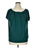 Halogen Teal Short Sleeve Blouse Size XL - photo 1