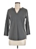 MICHAEL Michael Kors Gray 3/4 Sleeve Top Size M - photo 1