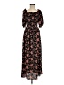 Max Studio Floral Black Casual Dress Size M - photo 1