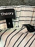 Theory Stripes Silver Casual Pants Size 8 - photo 9