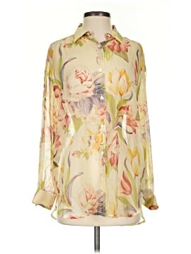 Adrienne Vittadini Long Sleeve Silk Top (view 1)