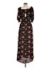 Max Studio Floral Black Casual Dress Size M - photo 2