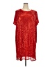 Cotton Bleu 100% Polyester Stars Red Cocktail Dress Size 3X - photo 1