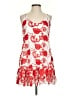 Alexis 100% Polyester Paisley Red Cocktail Dress Size S - photo 1