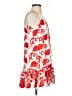 Alexis 100% Polyester Paisley Red Cocktail Dress Size S - photo 4