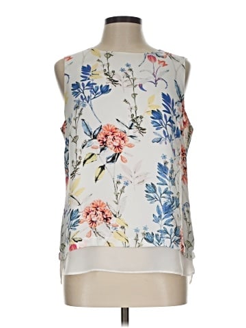 Rose + Olive Sleeveless Blouse (view 1)