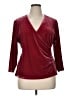 Soft Surroundings Burgundy 3/4 Sleeve Top Size XL - photo 1