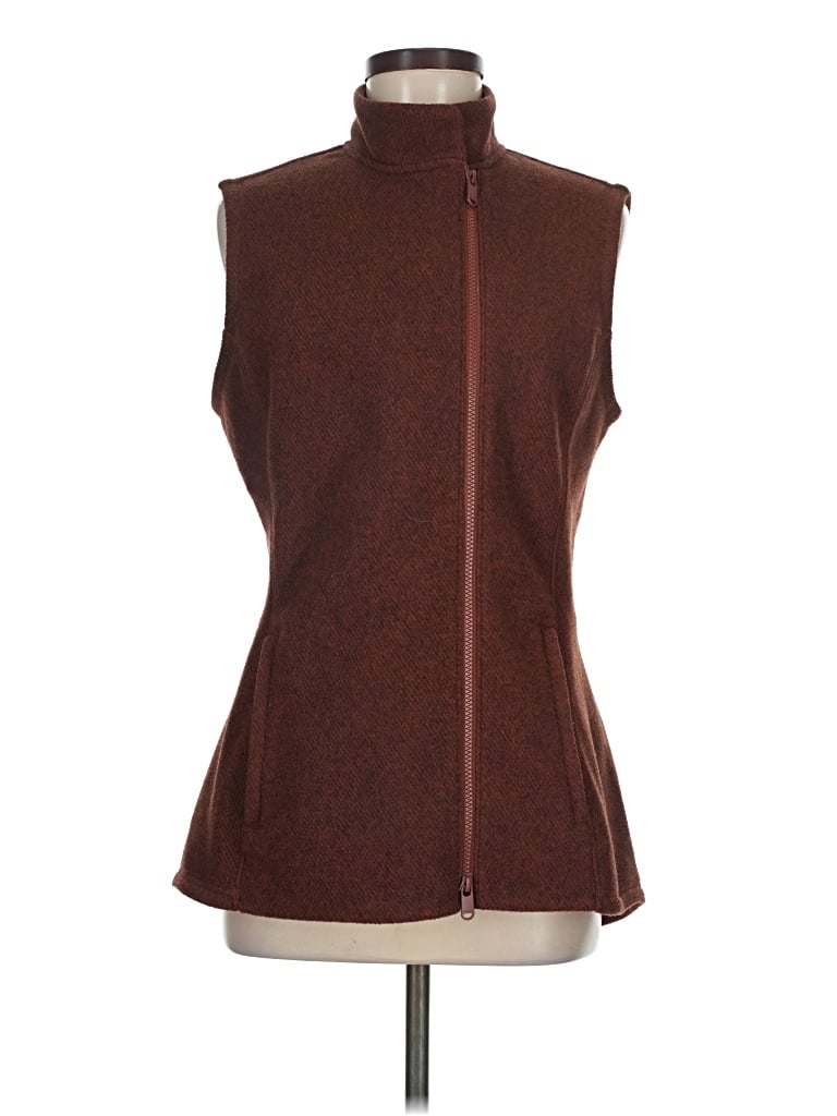 Pre-owned Athleta Vest In Brown