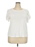 1.State 100% Cotton Ivory Short Sleeve Top Size 2X - photo 1