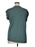 Papermoon 100% Polyester Stars Teal Short Sleeve Blouse Size XL - photo 2