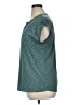 Papermoon 100% Polyester Stars Teal Short Sleeve Blouse Size XL - photo 5