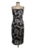 Laundry by Shelli Segal Paisley Silver Cocktail Dress Size 6 - photo 1