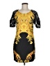 Assorted Brands Graphic Yellow Cocktail Dress Size M - photo 1