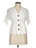 ASOS 100% Viscose Ivory Short Sleeve Blouse Size 6 - photo 1
