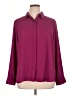 Express 100% Polyester Burgundy 3/4 Sleeve Blouse Size XL - photo 1