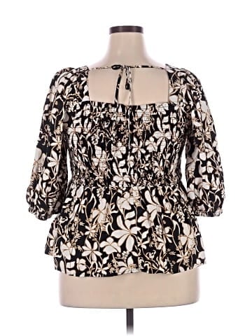 Ava & Viv 3/4 Sleeve Blouse (view 2)
