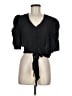 Assorted Brands Black Short Sleeve Blouse Size M - photo 1