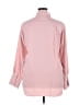 Ann Taylor LOFT 100% Polyester Solid Pink Long Sleeve Blouse Size XL - photo 2