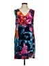 Leifsdottir 100% Silk Print Blue Cocktail Dress Size 6 - photo 1