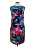 Leifsdottir 100% Silk Print Blue Cocktail Dress Size 6 - photo 2