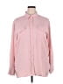 Ann Taylor LOFT 100% Polyester Solid Pink Long Sleeve Blouse Size XL - photo 1