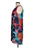 Leifsdottir 100% Silk Print Blue Cocktail Dress Size 6 - photo 5