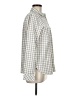 Talbots Checkered-gingham Ivory Long Sleeve Button-Down Shirt Size M - photo 4