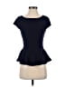 Alice + Olivia Blue Short Sleeve Top Size P (petite) - photo 1