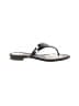 Chanel 100% Leather Gray Black Sandals Size EU 40 - photo 1