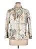 Chico's 100% Polyester Print Ivory Jacket Size XL (3) - photo 1