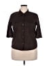 Christopher & Banks Brown 3/4 Sleeve Blouse Size XL - photo 1