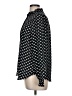 Ann Taylor LOFT 100% Polyester Polka Dots Black Long Sleeve Blouse Size M - photo 5
