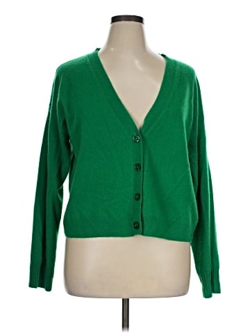 Aqua Cashmere Cardigan (view 1)