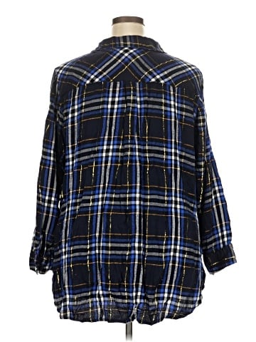 Lane Bryant 3/4 Sleeve Button-Down Shirt (view 2)