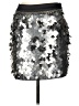Topshop Metallic Silver Casual Skirt Size 6 - photo 1