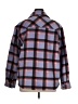 Spencer's 100% Rayon Plaid Purple Black Long Sleeve Button-Down Shirt Size XL - photo 2