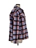 Spencer's 100% Rayon Plaid Purple Black Long Sleeve Button-Down Shirt Size XL - photo 4