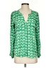 Eclair 100% Polyester Green Long Sleeve Blouse Size XS - photo 1